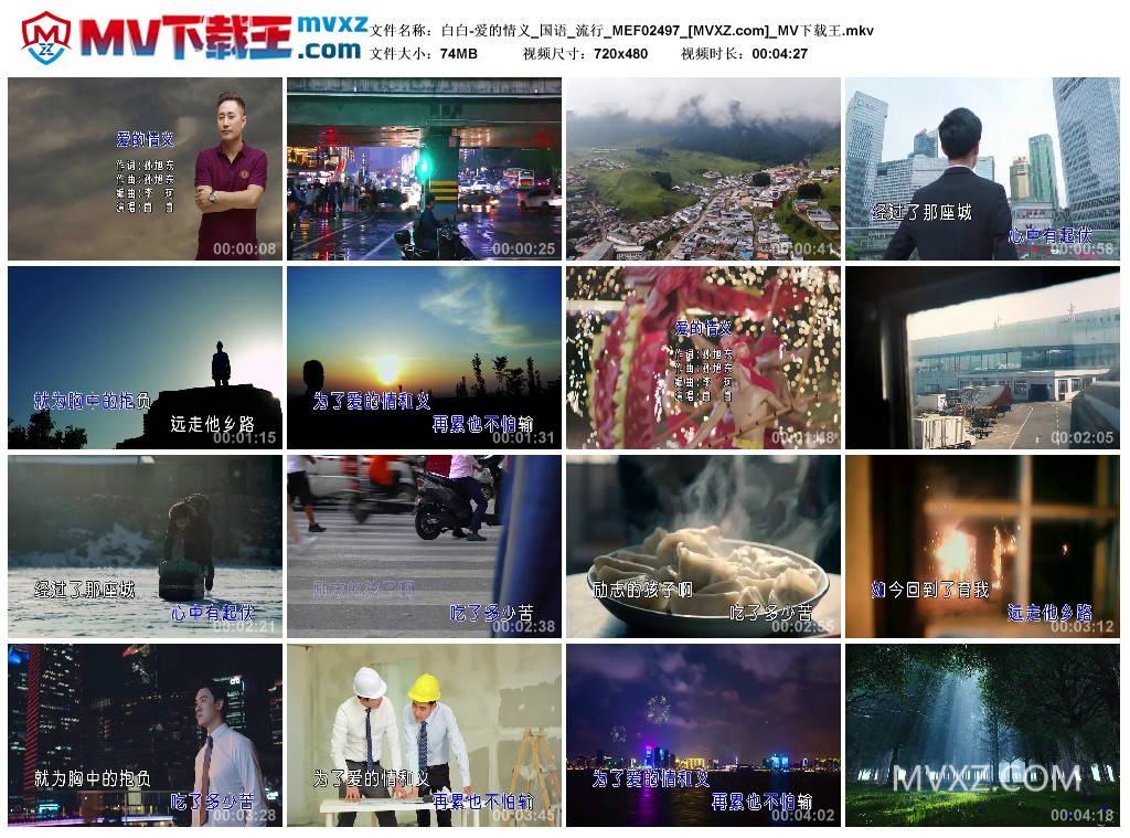 白白-爱的情义_国语_流行_MEF02497